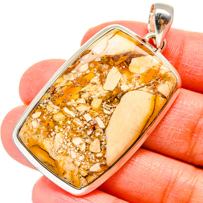 Brecciated Mookaite Pendants handcrafted by Ana Silver Co - PD17182