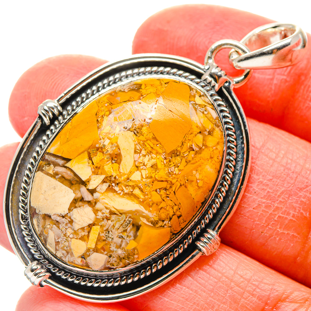Brecciated Mookaite Pendants handcrafted by Ana Silver Co - PD17186