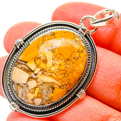 Brecciated Mookaite Pendants handcrafted by Ana Silver Co - PD17186