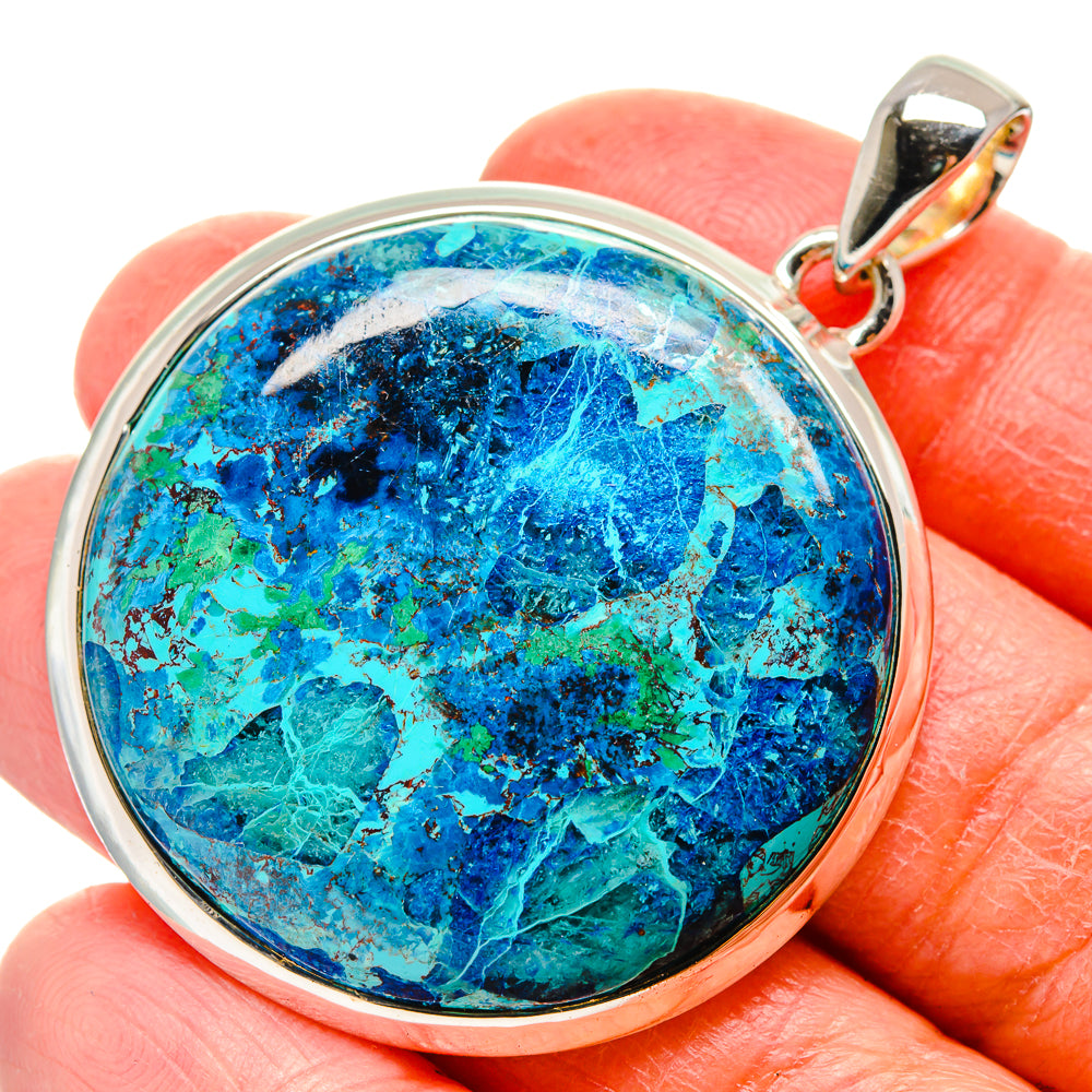 Chrysocolla Pendants handcrafted by Ana Silver Co - PD17187