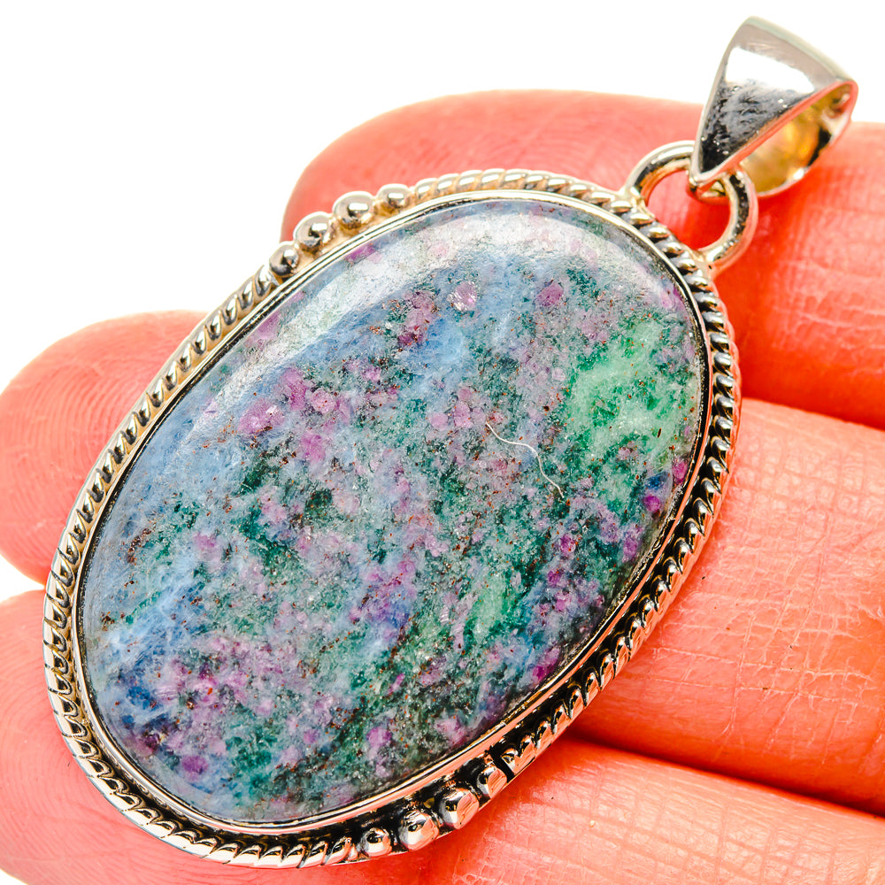 Ruby Fuchsite Pendants handcrafted by Ana Silver Co - PD17194