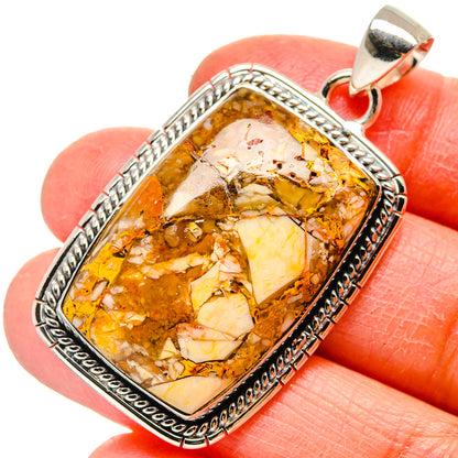 Brecciated Mookaite Pendants handcrafted by Ana Silver Co - PD17195