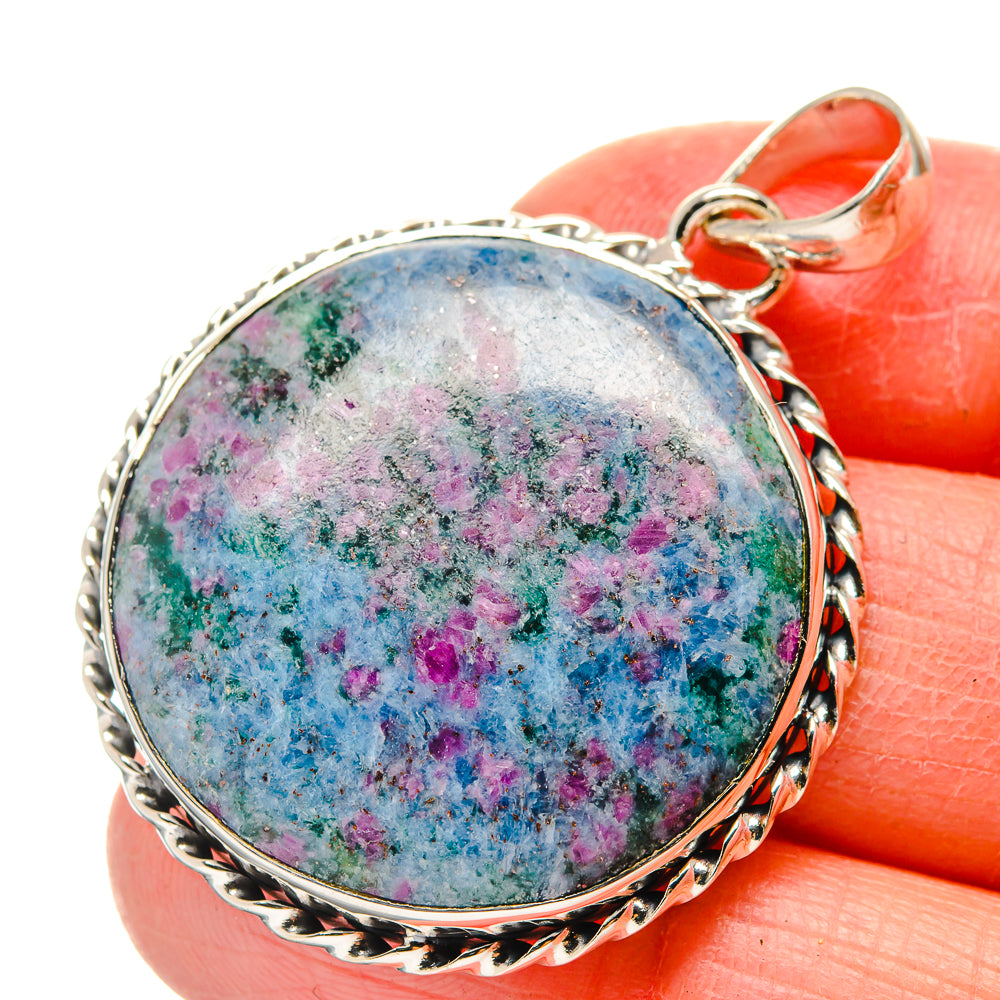 Ruby Fuchsite Pendants handcrafted by Ana Silver Co - PD17215