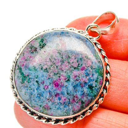 Ruby Fuchsite Pendants handcrafted by Ana Silver Co - PD17215