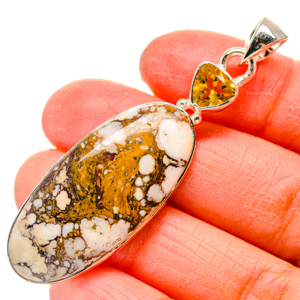 Peanut Wood Jasper Pendants handcrafted by Ana Silver Co - PD17226
