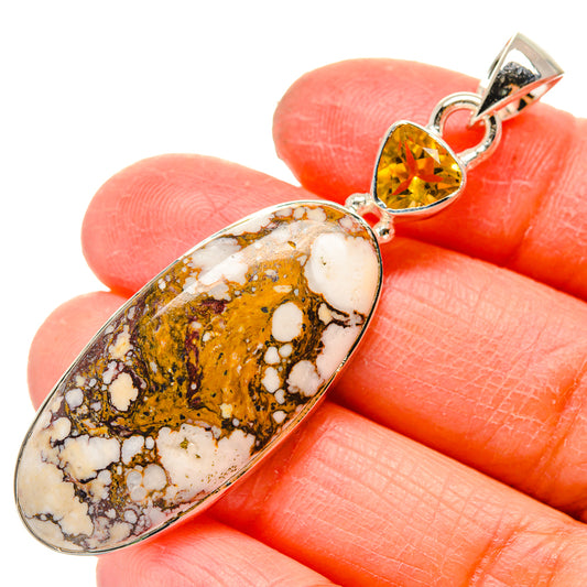 Peanut Wood Jasper Pendants handcrafted by Ana Silver Co - PD17226
