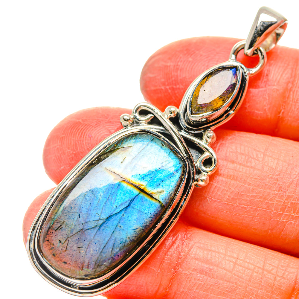 Labradorite Pendants handcrafted by Ana Silver Co - PD17229