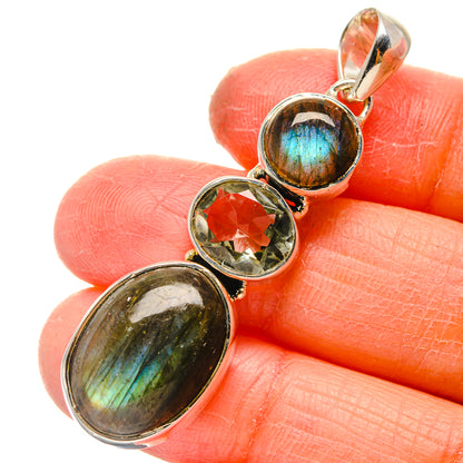 Labradorite Pendants handcrafted by Ana Silver Co - PD17235