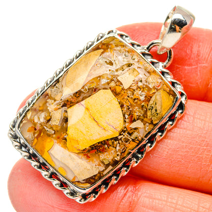 Brecciated Mookaite Pendants handcrafted by Ana Silver Co - PD17237
