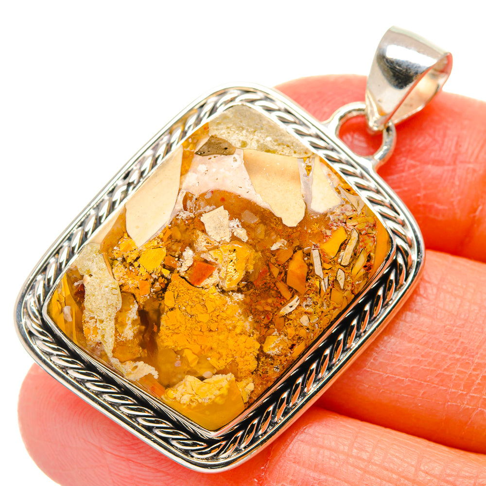 Brecciated Mookaite Pendants handcrafted by Ana Silver Co - PD17239