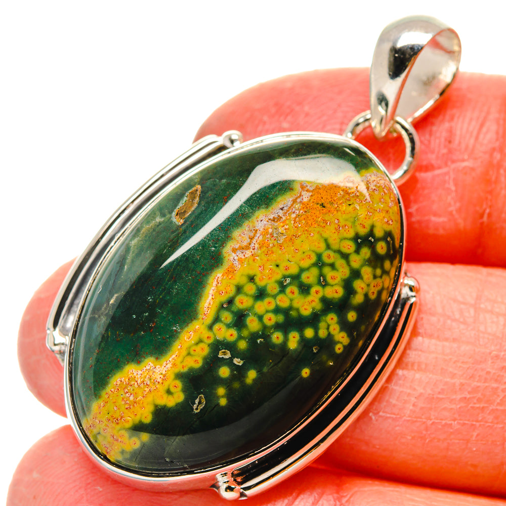 Ocean Jasper Pendants handcrafted by Ana Silver Co - PD17242
