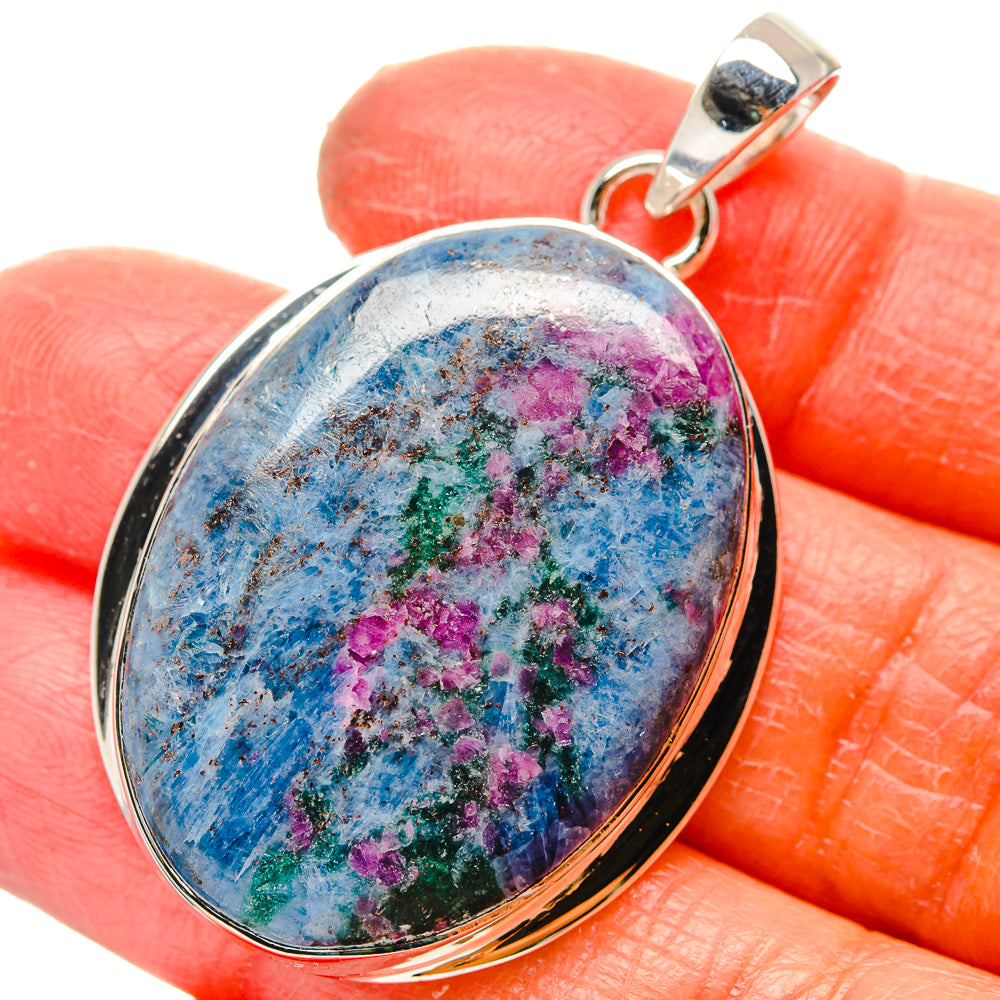 Ruby Fuchsite Pendants handcrafted by Ana Silver Co - PD17248