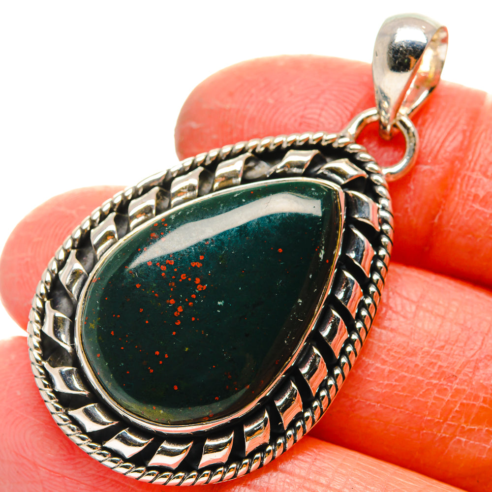 Bloodstone Pendants handcrafted by Ana Silver Co - PD17252