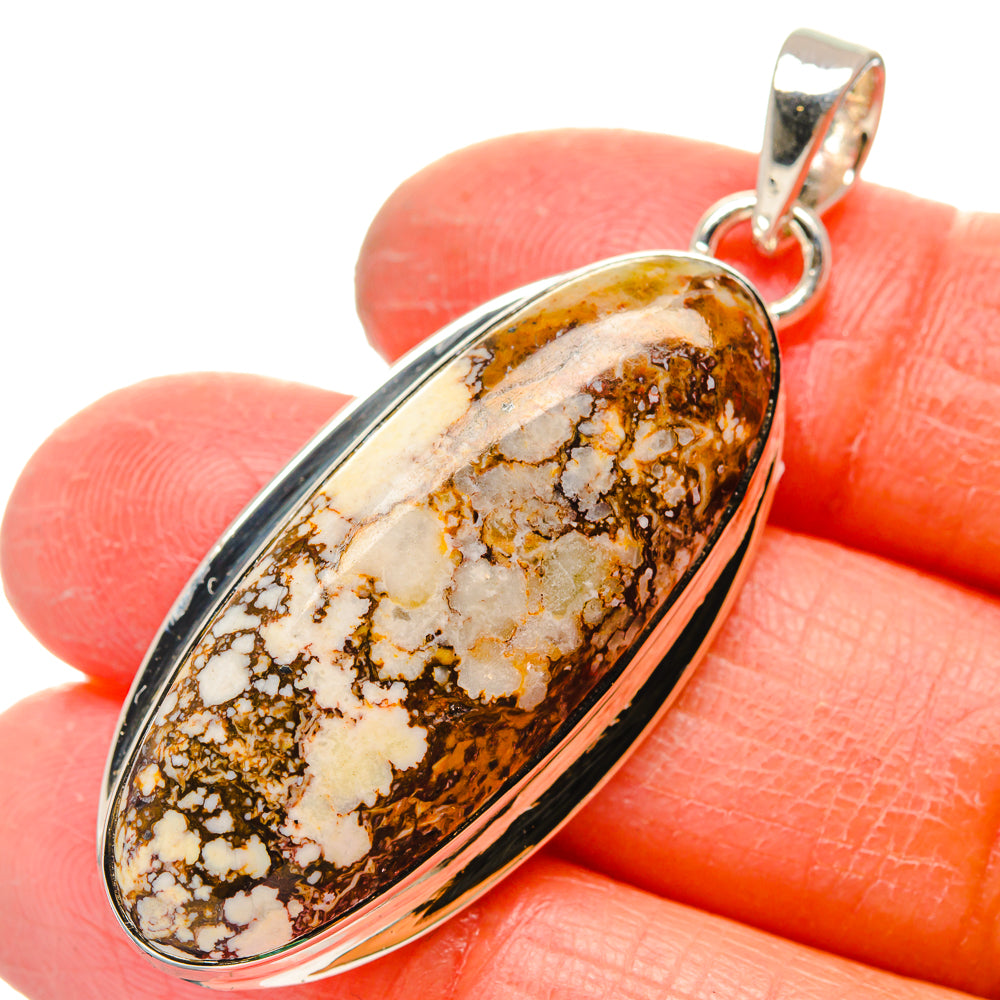 Peanut Wood Jasper Pendants handcrafted by Ana Silver Co - PD17254