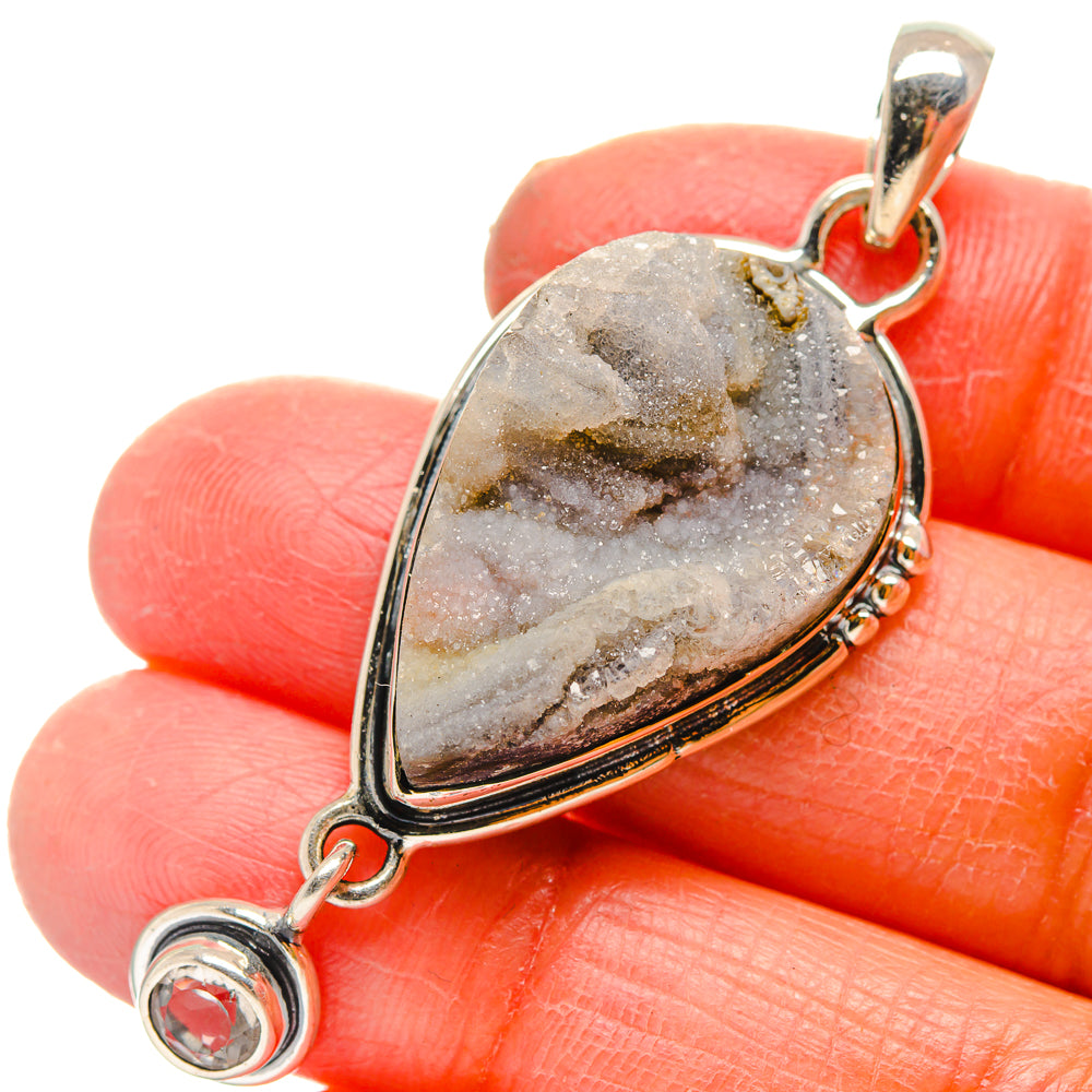 Desert Druzy Pendants handcrafted by Ana Silver Co - PD17257