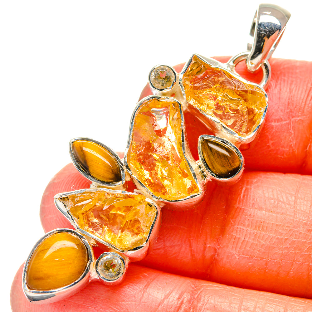Citrine Pendants handcrafted by Ana Silver Co - PD17259