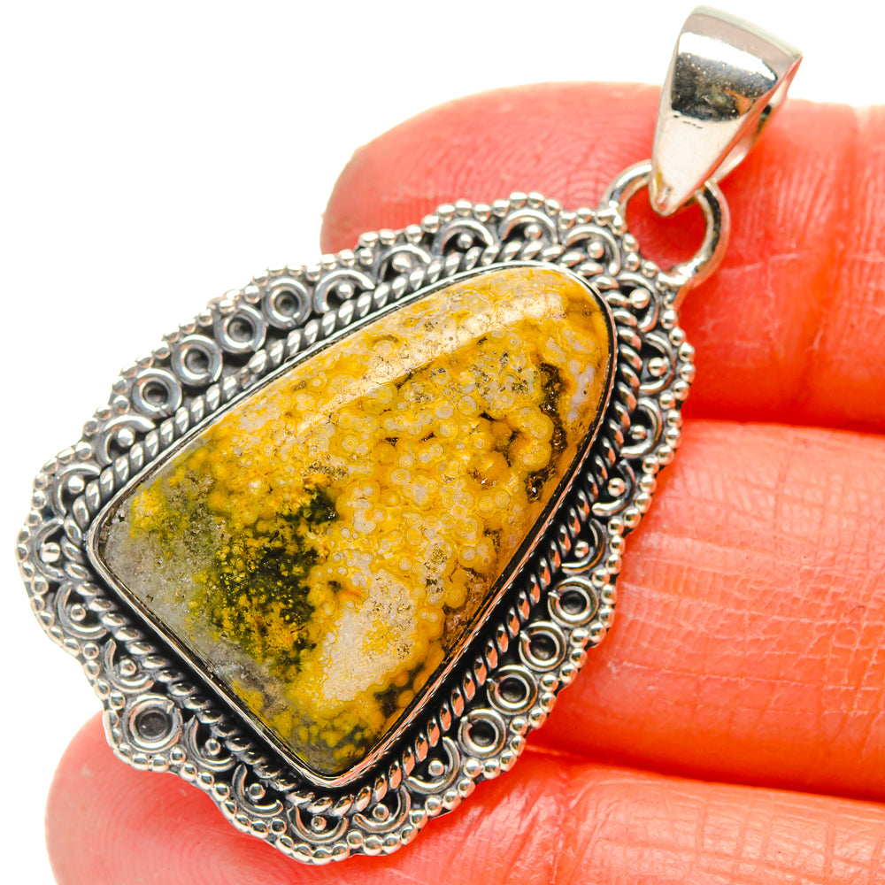 Ocean Jasper Pendants handcrafted by Ana Silver Co - PD17260