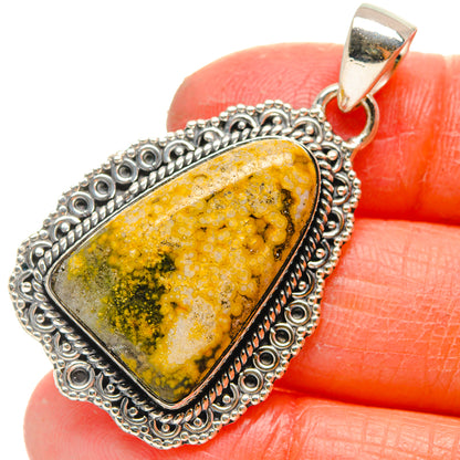 Ocean Jasper Pendants handcrafted by Ana Silver Co - PD17260