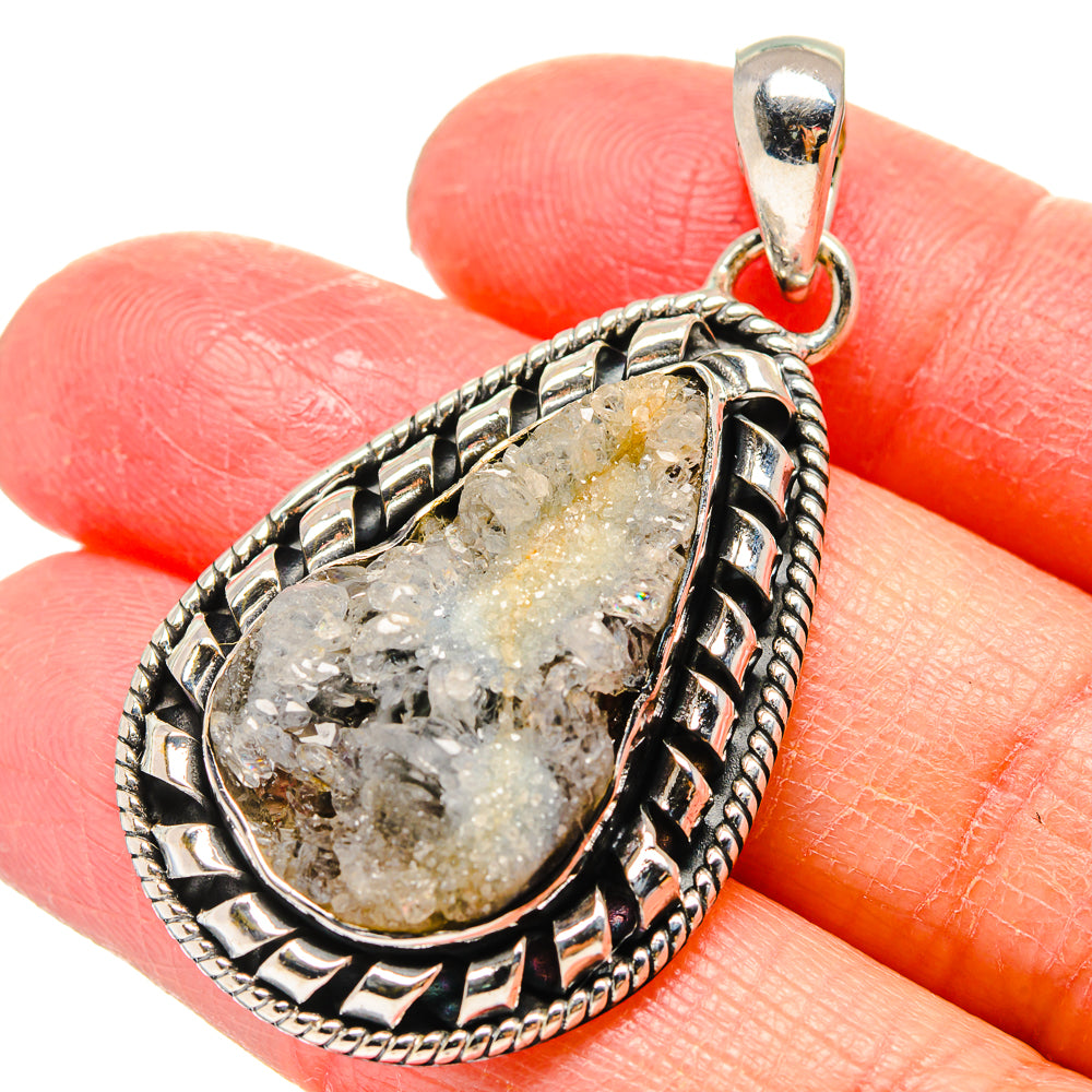 Desert Druzy Pendants handcrafted by Ana Silver Co - PD17263