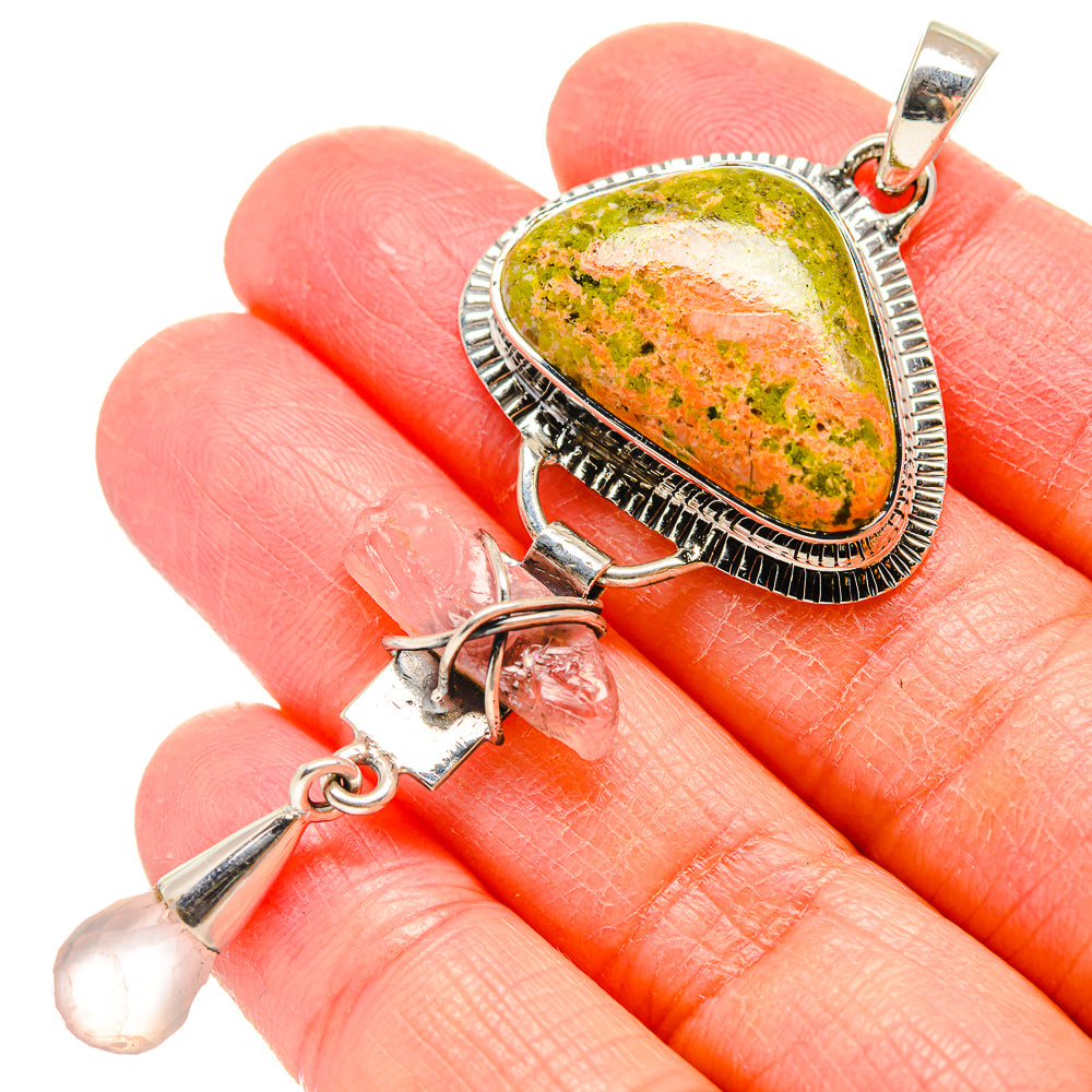 Unakite Pendants handcrafted by Ana Silver Co - PD17264