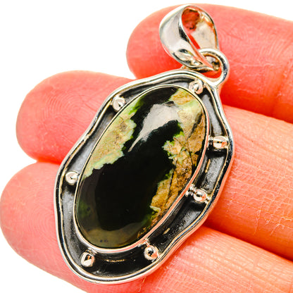 Australian Green Opal Pendants handcrafted by Ana Silver Co - PD17276