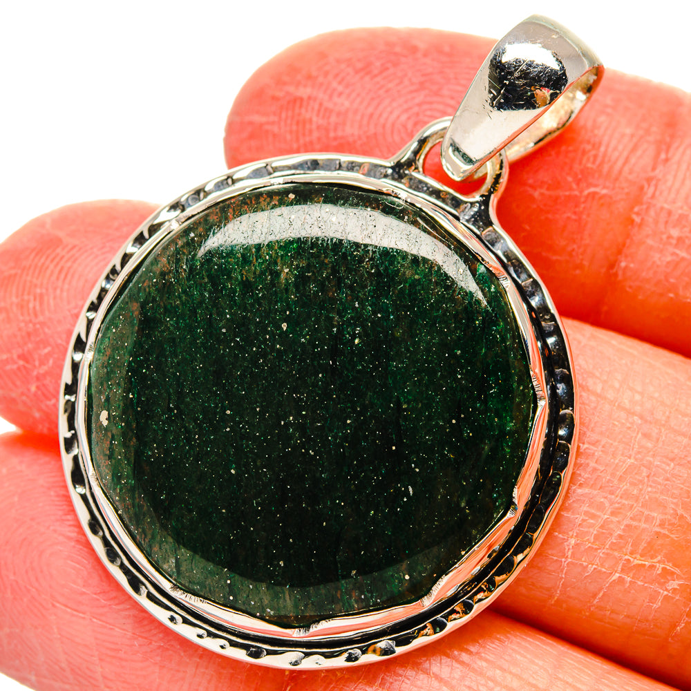 Green Aventurine Pendants handcrafted by Ana Silver Co - PD17282