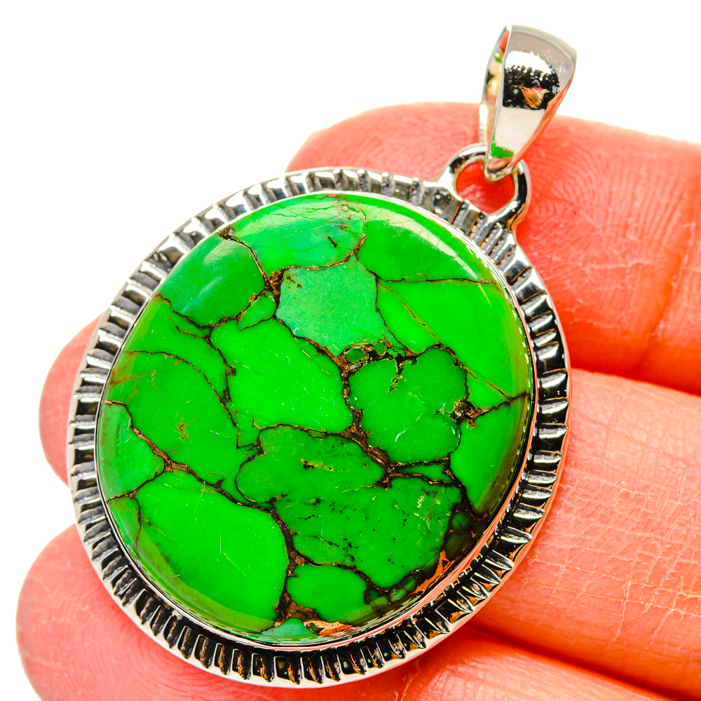 Gaspeite Pendants handcrafted by Ana Silver Co - PD17286