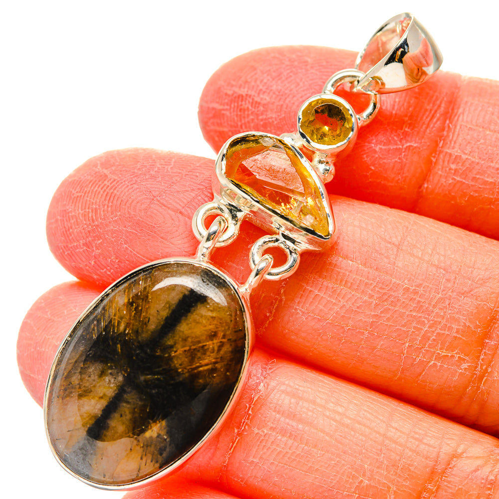 Chiastolite Pendants handcrafted by Ana Silver Co - PD17287