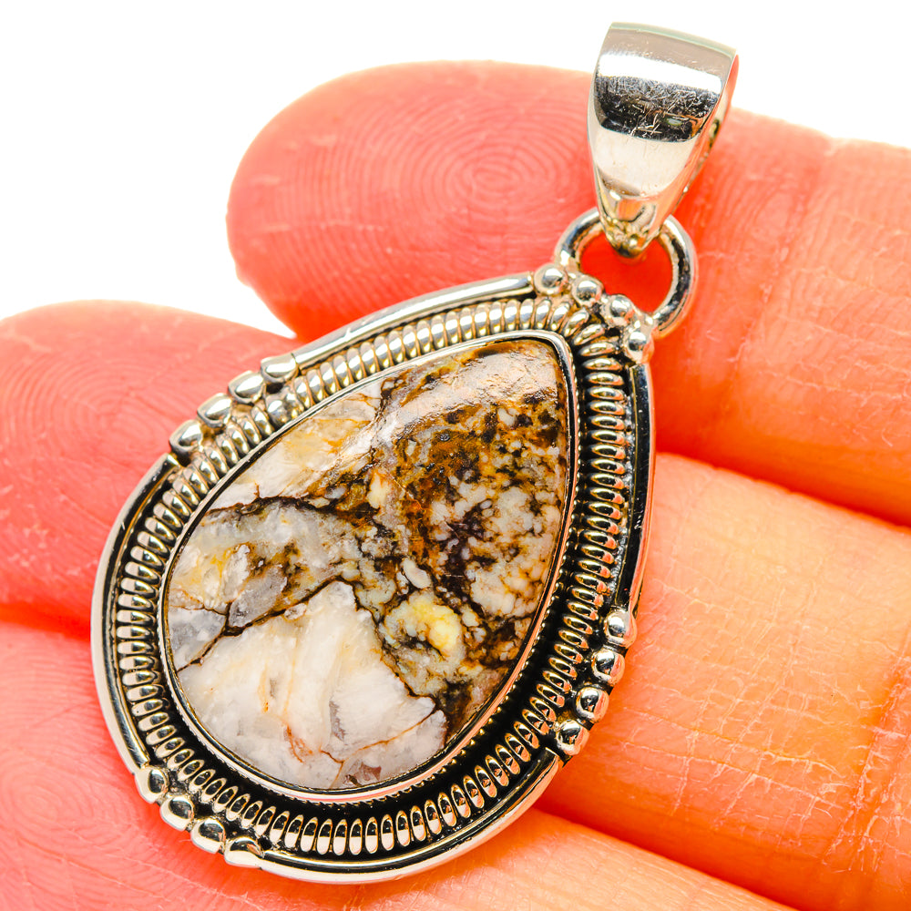 Peanut Wood Jasper Pendants handcrafted by Ana Silver Co - PD17289