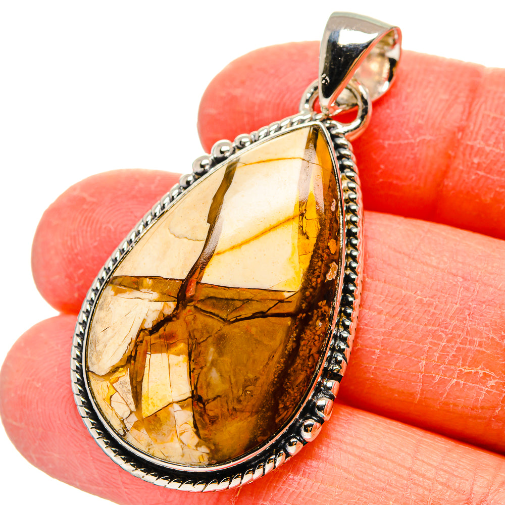 Brecciated Mookaite Pendants handcrafted by Ana Silver Co - PD17292