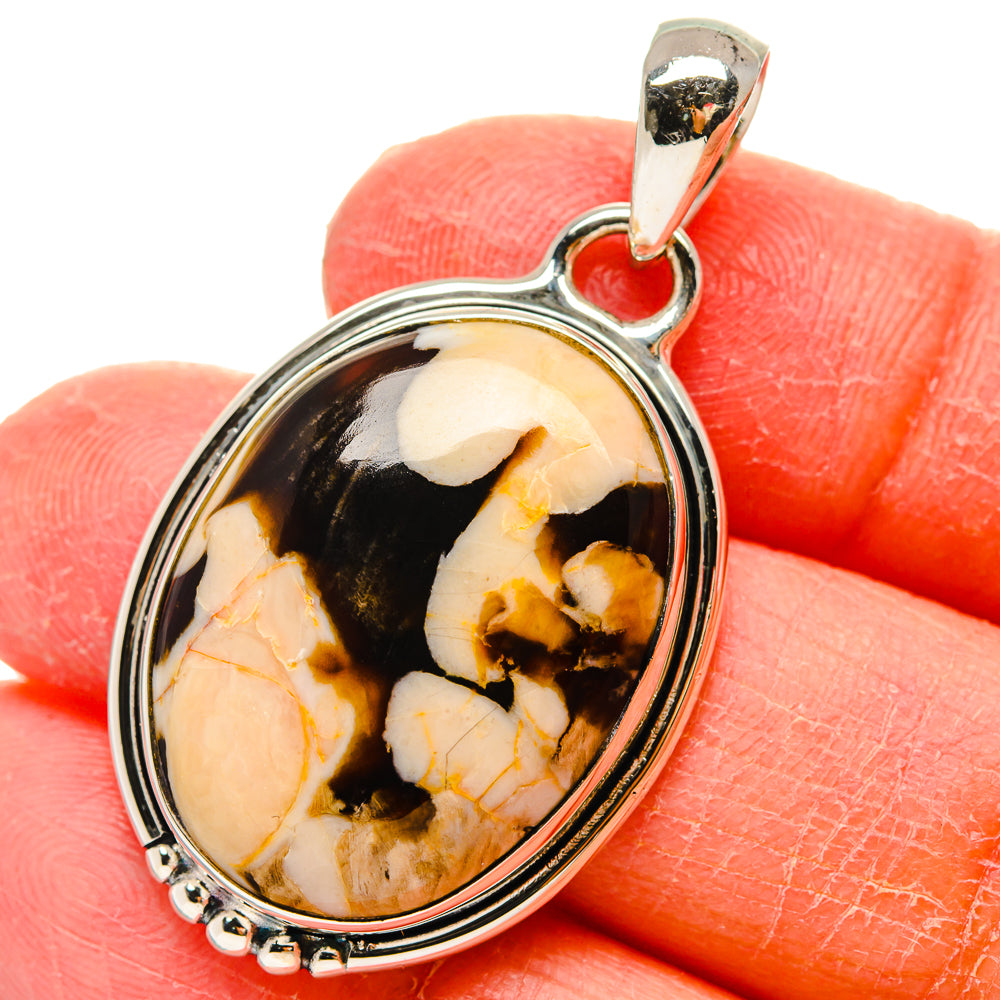 Peanut Wood Jasper Pendants handcrafted by Ana Silver Co - PD17293