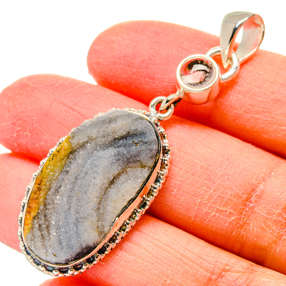 Desert Druzy Pendants handcrafted by Ana Silver Co - PD17302