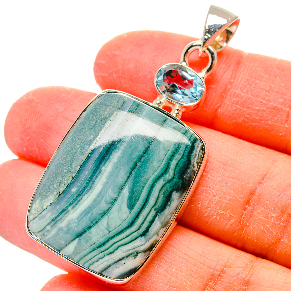 Ocean Jasper Pendants handcrafted by Ana Silver Co - PD17313