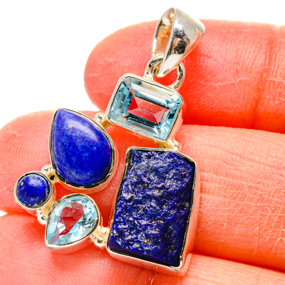 Lapis Lazuli Pendants handcrafted by Ana Silver Co - PD17353