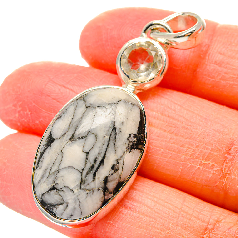 Pinolith Jasper Pendants handcrafted by Ana Silver Co - PD17358