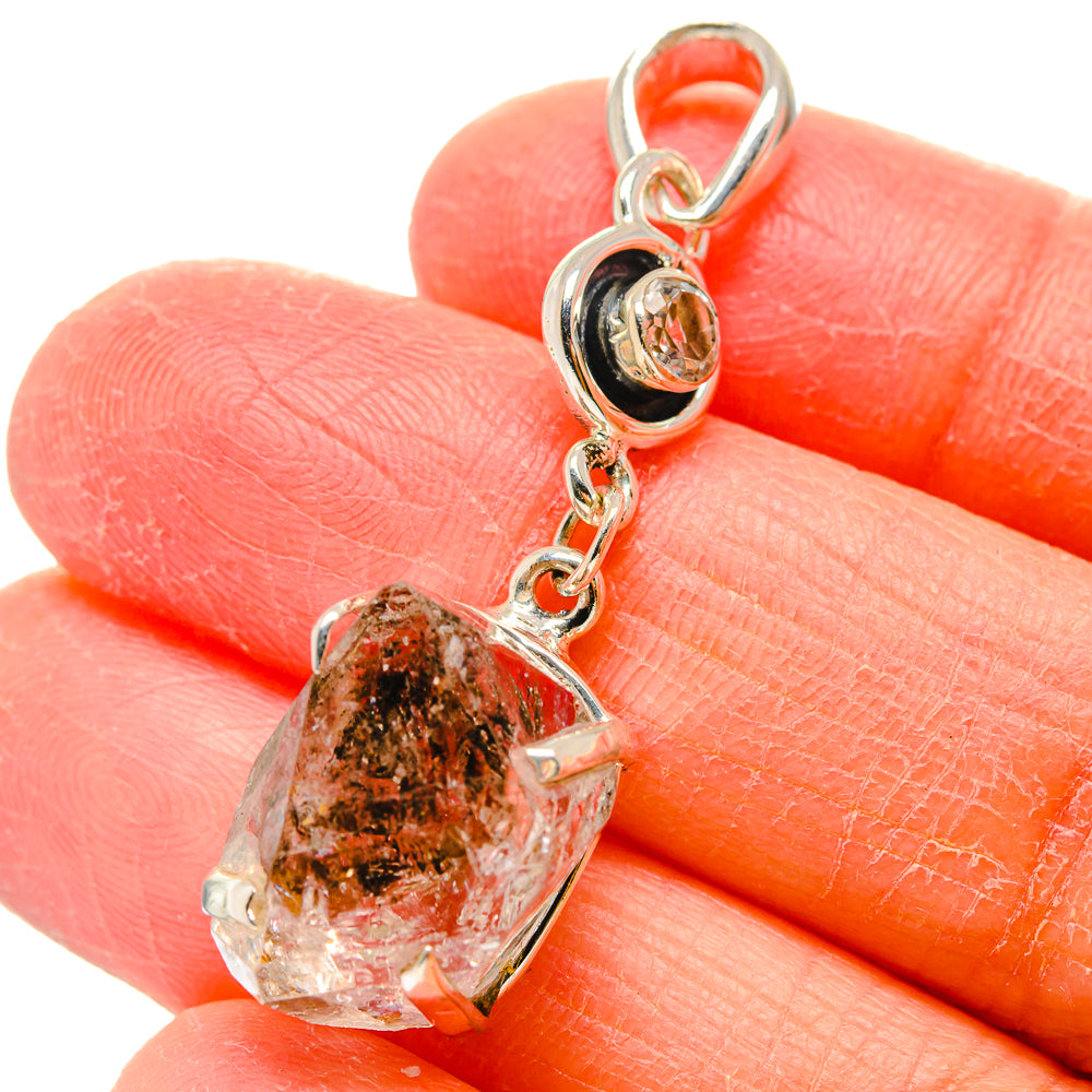 Herkimer Diamond Pendants handcrafted by Ana Silver Co - PD17359
