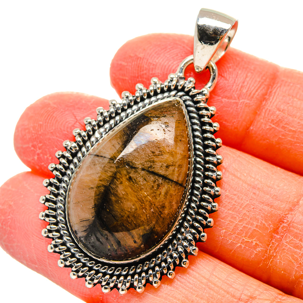 Chiastolite Pendants handcrafted by Ana Silver Co - PD17360