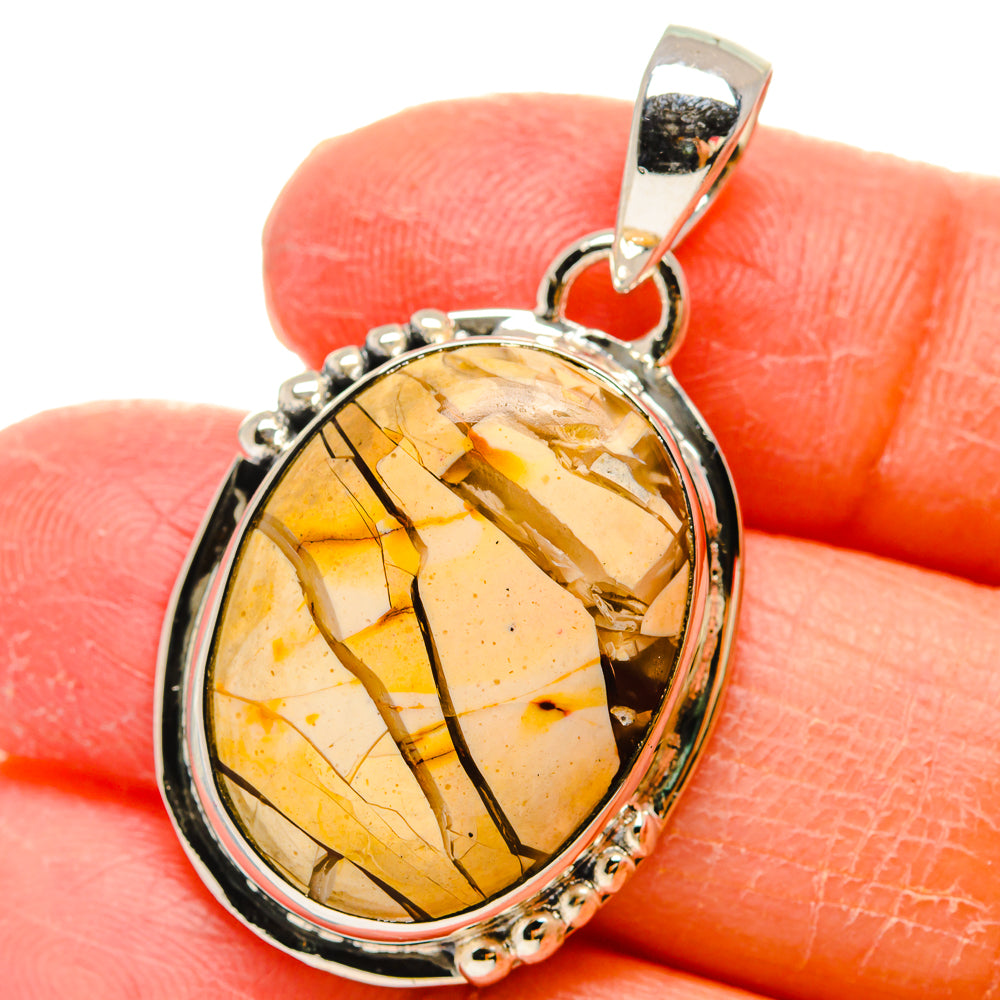 Brecciated Mookaite Pendants handcrafted by Ana Silver Co - PD17367