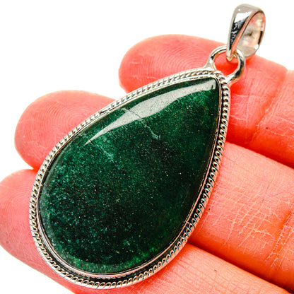 Green Aventurine Pendants handcrafted by Ana Silver Co - PD17376