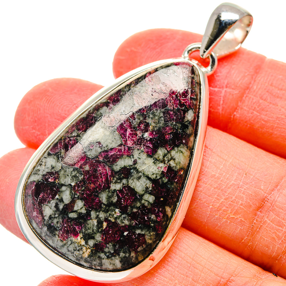 Russian Eudialyte Pendants handcrafted by Ana Silver Co - PD17384