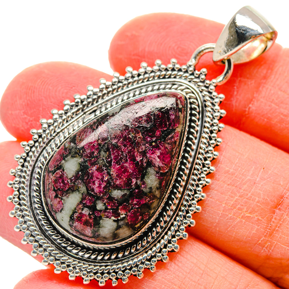 Russian Eudialyte Pendants handcrafted by Ana Silver Co - PD17386