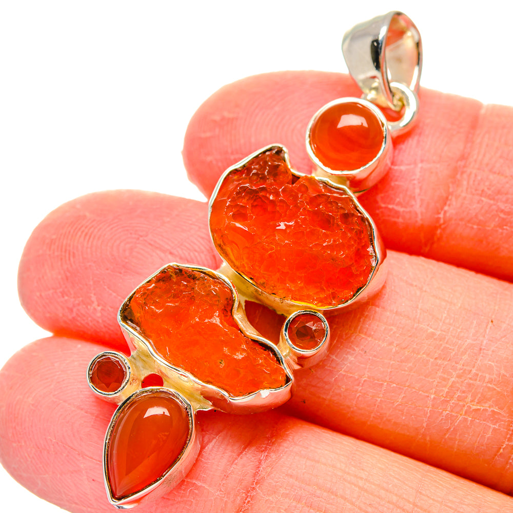 Carnelian Pendants handcrafted by Ana Silver Co - PD17389