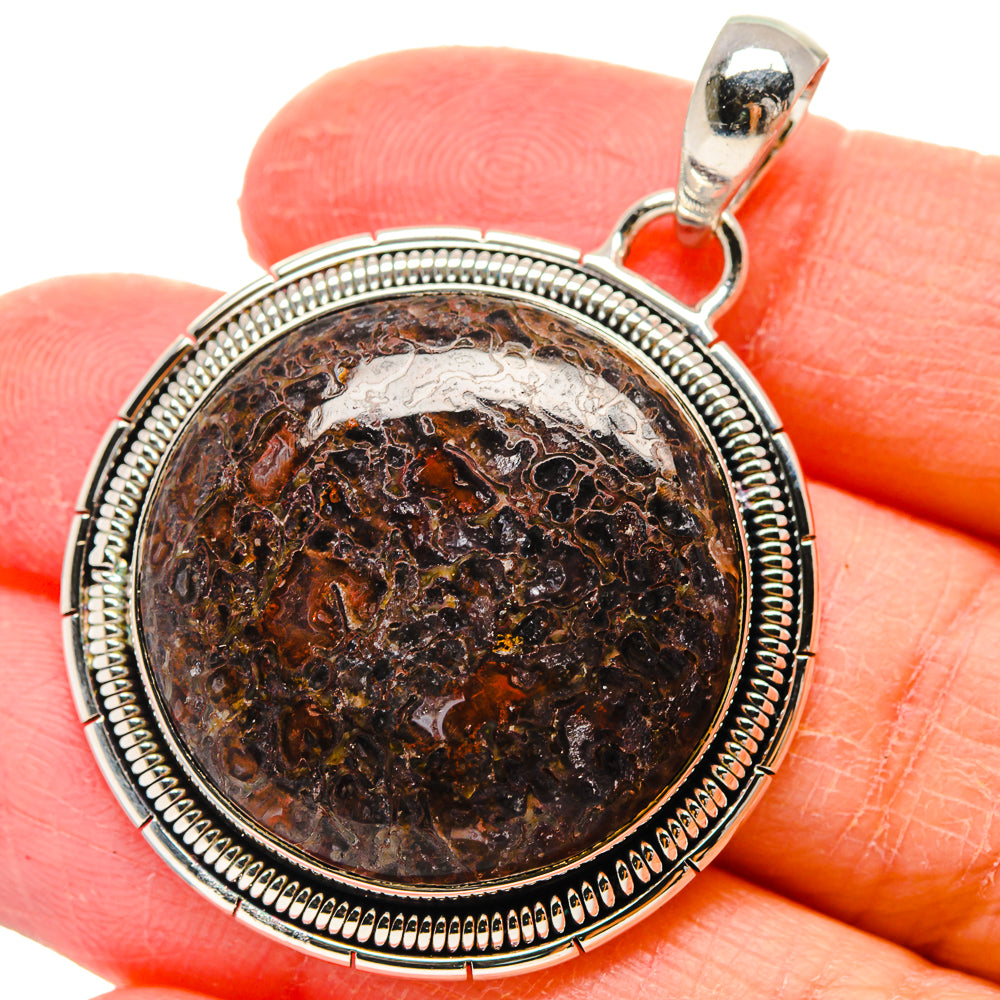 Dinosaur Bone Pendants handcrafted by Ana Silver Co - PD17391