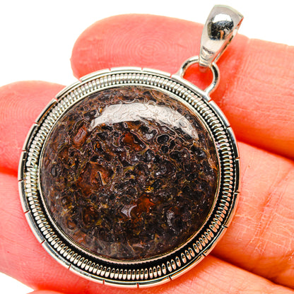 Dinosaur Bone Pendants handcrafted by Ana Silver Co - PD17391