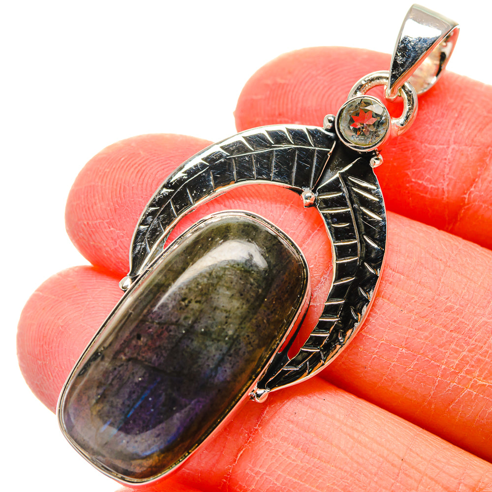 Labradorite Pendants handcrafted by Ana Silver Co - PD17405