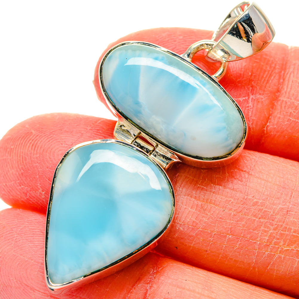 Larimar Pendants handcrafted by Ana Silver Co - PD17406