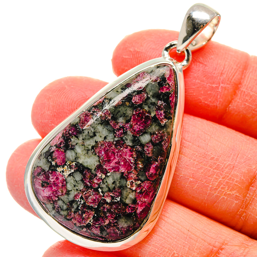 Russian Eudialyte Pendants handcrafted by Ana Silver Co - PD17408