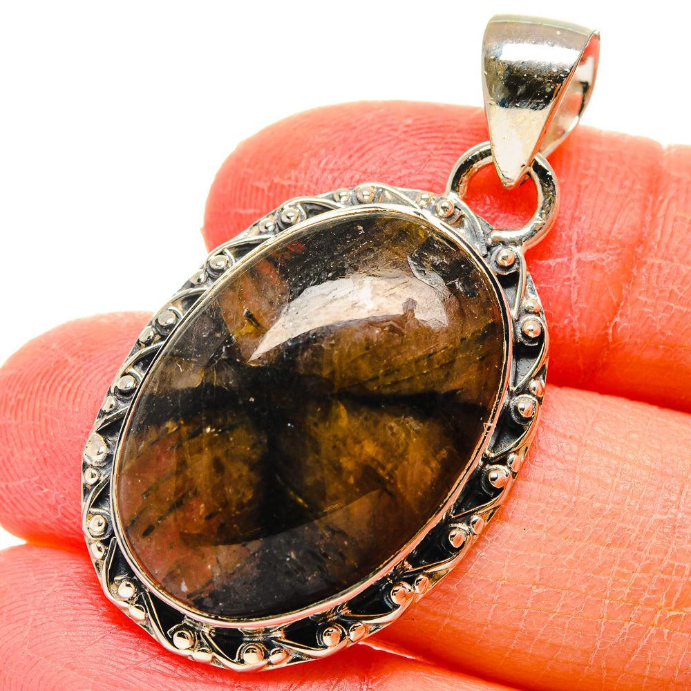 Chiastolite Pendants handcrafted by Ana Silver Co - PD17409