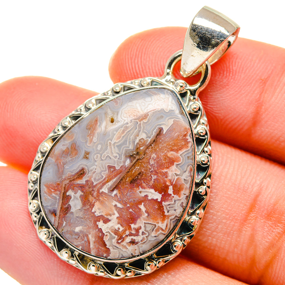 Turkish Tube Agate Pendants handcrafted by Ana Silver Co - PD17426