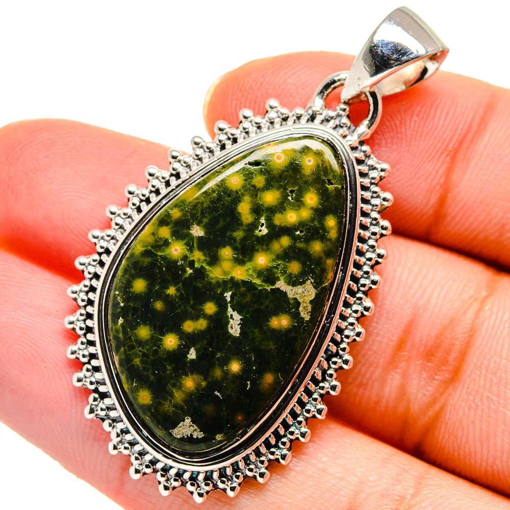 Ocean Jasper Pendants handcrafted by Ana Silver Co - PD17428